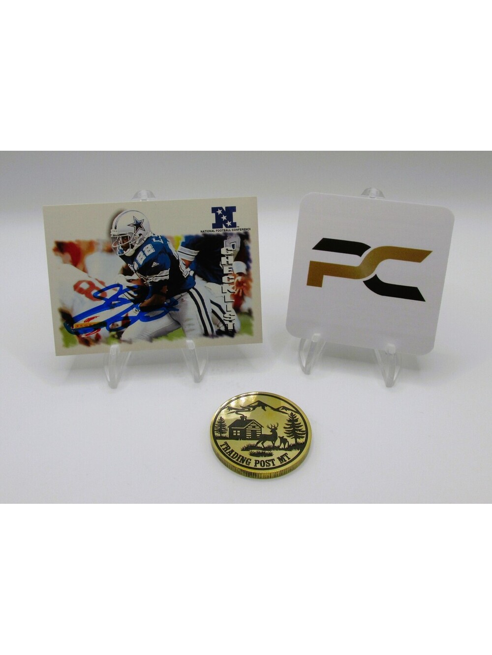 Emmitt Smith Signed Card With COA (PC484954) (Cowboys)
